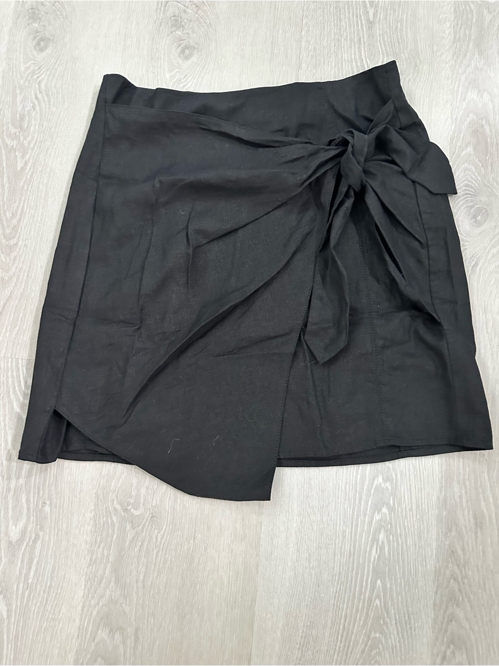 Treasure & Bond Linen Wrap Skirt